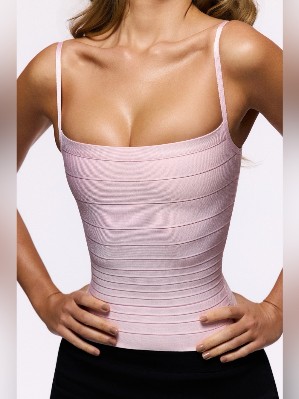 House of cb THE BODY Pink Bandage Top NWT sz L